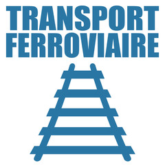 Logo transport ferroviaire.
