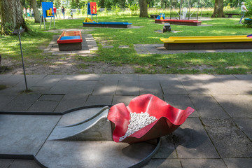 Miniaturgolfplatz Bahn
