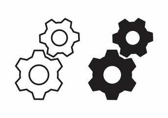 Set of cogs