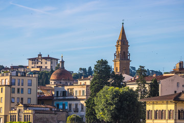 Obraz premium Colorful old buildings in Florence, Italy. Old town