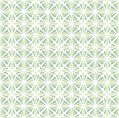 Art Deco Seamless Pattern Background. Geometric green decorative texture.