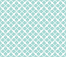 Seamless Blue Floral Pattern. Vector Ornament Background. Abstract Vintage Texture.