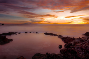 Aphrodite's Bath, Sunset