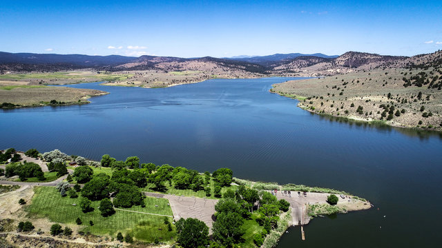 Unity Reservoir In Eastern Oregon