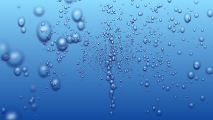 Fototapeta na wymiar bubble in water abstract