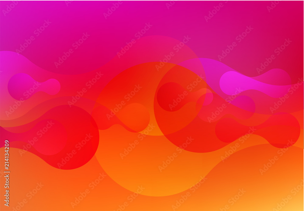 Poster colorful fluid background. vector abstract minimalistic design.
