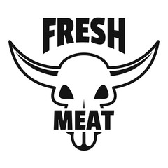 Fresh meat logo. Simple illustration of fresh meat vector logo for web design isolated on white background