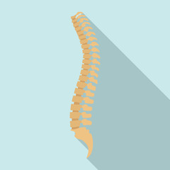 Spine icon. Flat illustration of spine vector icon for web design