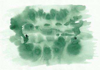 Green grass horizontal watercolor gradient hand drawn background