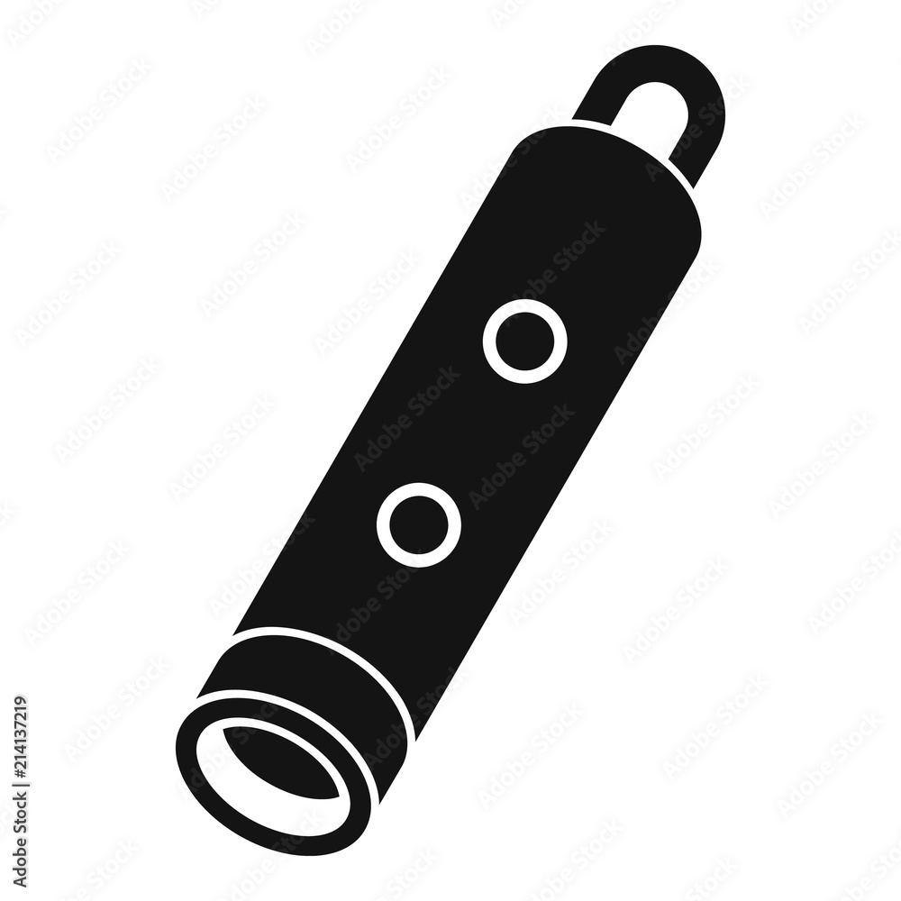 Poster alarm whistle icon. simple illustration of alarm whistle vector icon for web design isolated on whit