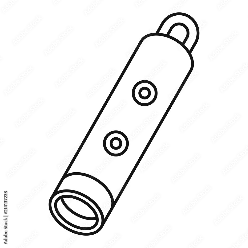 Aufkleber alarm whistle icon. outline alarm whistle vector icon for web design isolated on white background