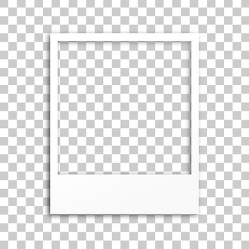 Instant Photo Frame Transparent Shadows