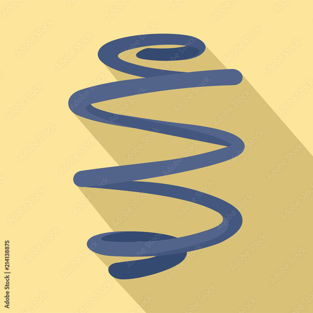 Poster elastic spring icon. flat illustration of elastic spring vector icon for web design