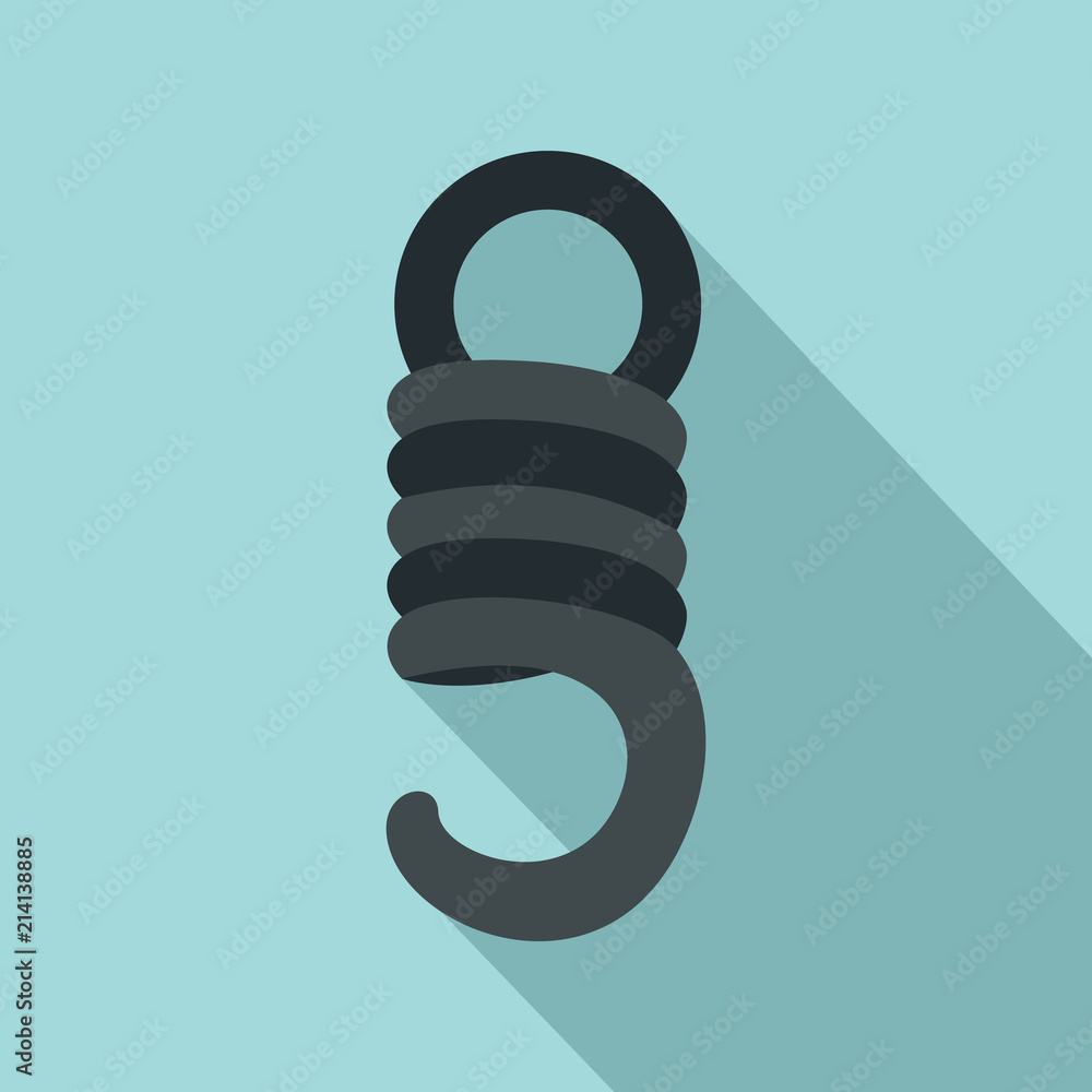 Poster elastic coil icon. flat illustration of elastic coil vector icon for web design