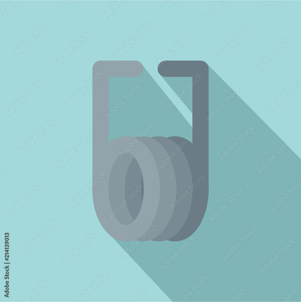 Poster short spring icon. flat illustration of short spring vector icon for web design