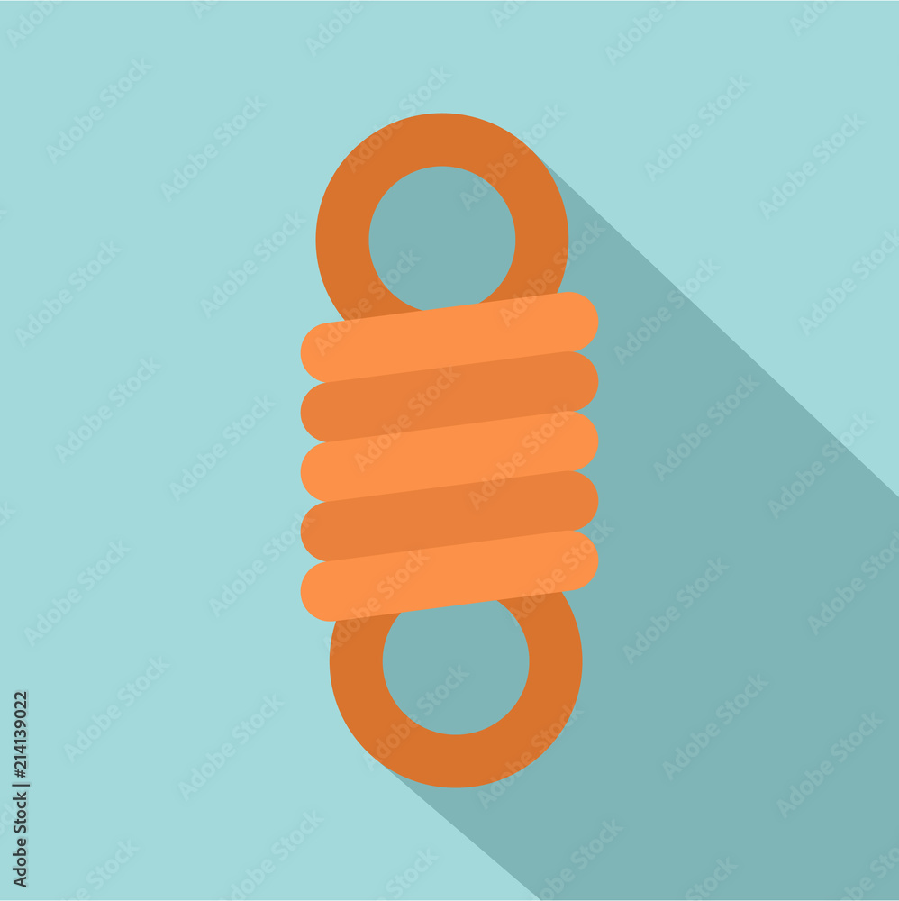 Poster double spring coil icon. flat illustration of double spring coil vector icon for web design