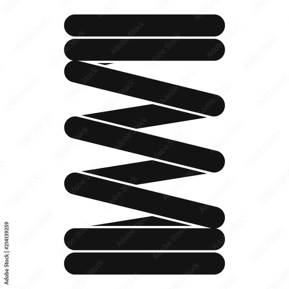 Poster elastic spring wire icon. simple illustration of elastic spring wire vector icon for web design isol