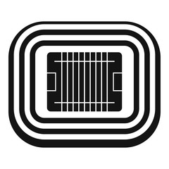 Top american football icon. Simple illustration of top american football vector icon for web design isolated on white background