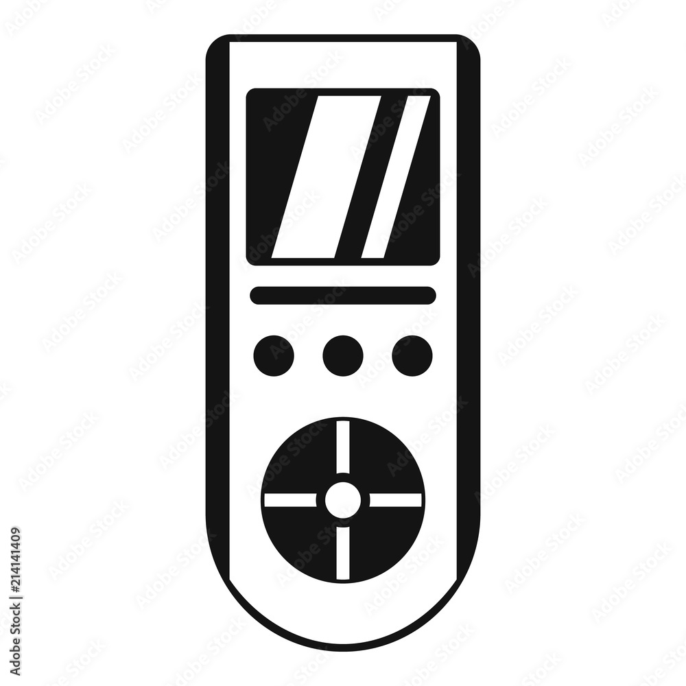 Poster digital remote control conditioner icon. simple illustration of digital remote control conditioner v