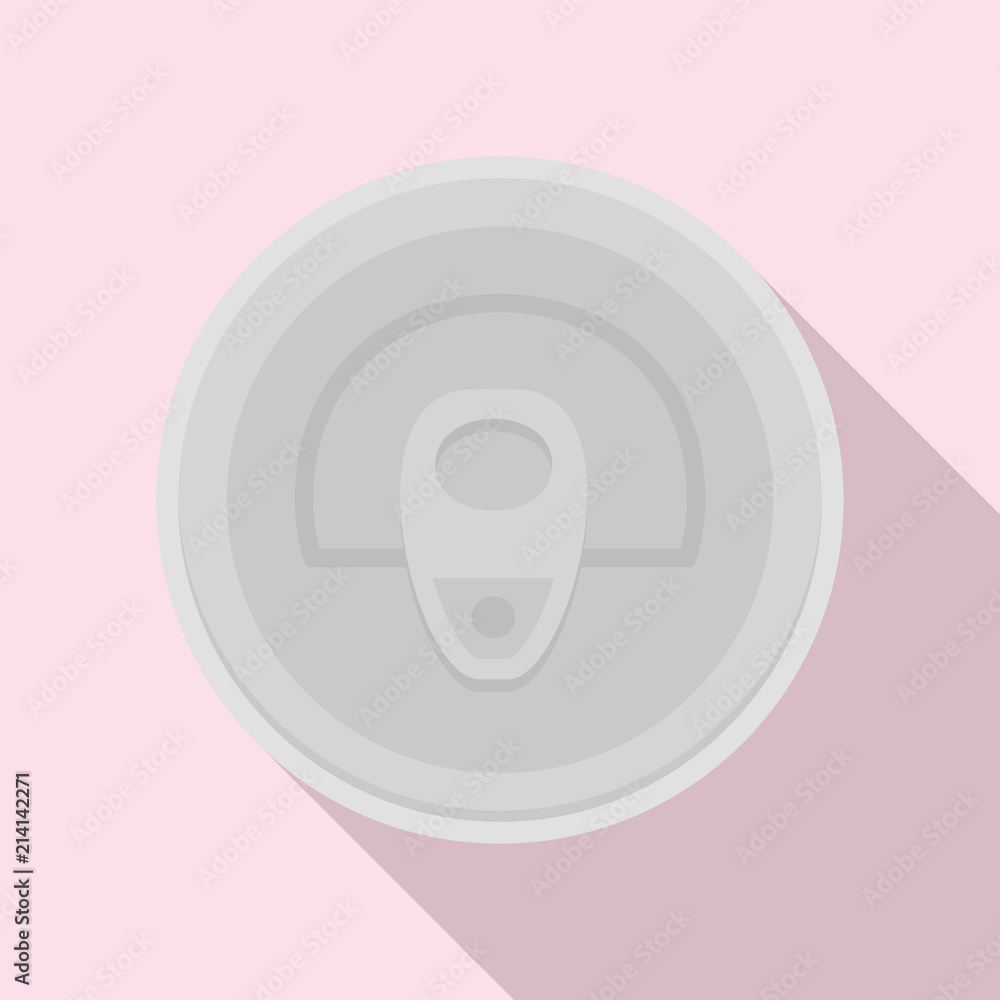 Poster top can icon. flat illustration of top can vector icon for web design