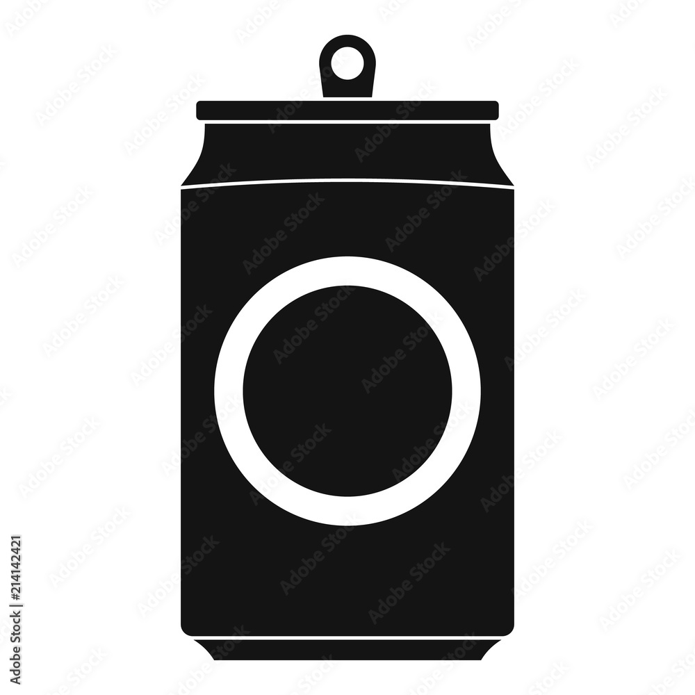 Poster drink can icon. simple illustration of drink can vector icon for web design isolated on white backgr