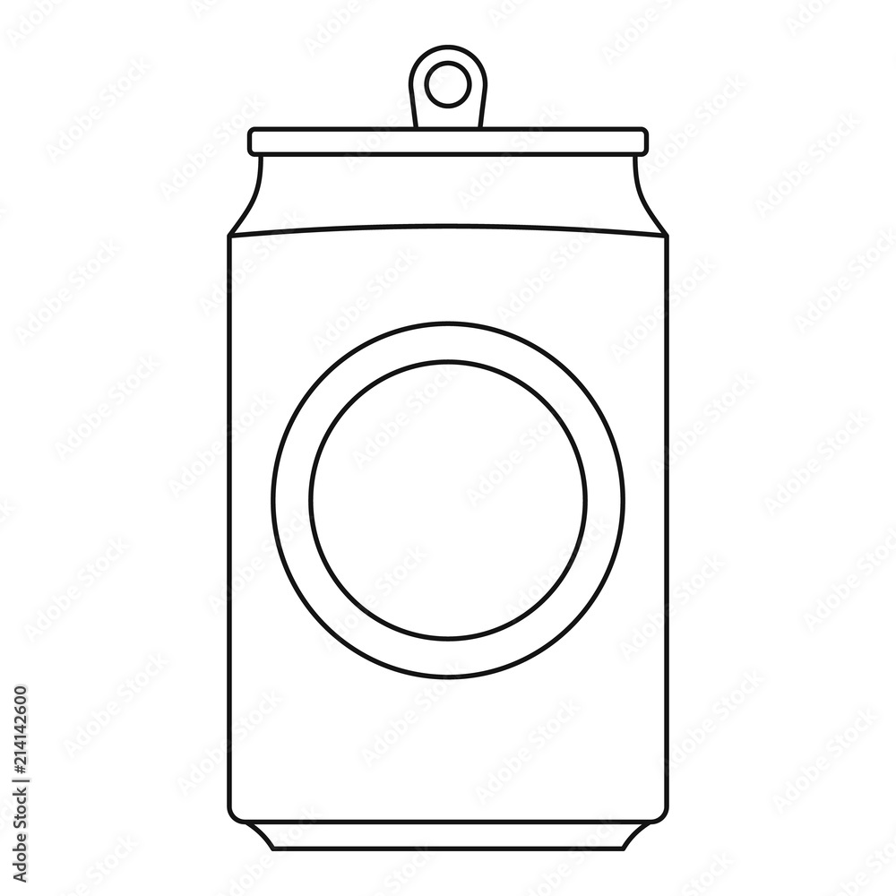 Poster drink can icon. outline drink can vector icon for web design isolated on white background
