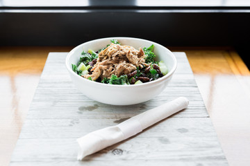 Waldorf Salad with Pulled Pork