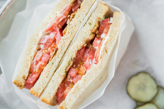 Heirloom Tomato And Bacon Sandwich