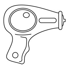 Water pistol icon. Outline water pistol vector icon for web design isolated on white background