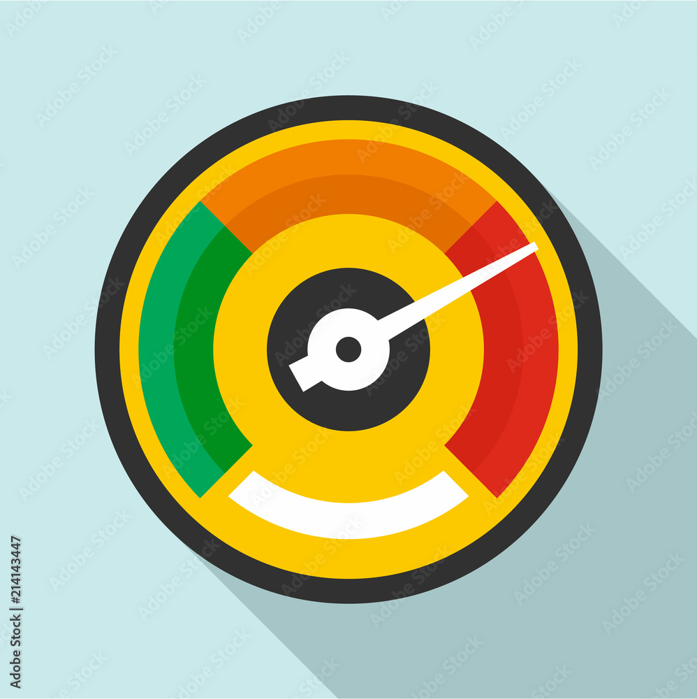 Poster colorful dashboard icon. flat illustration of colorful dashboard vector icon for web design