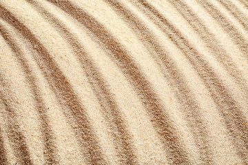 Sand with pattern, closeup