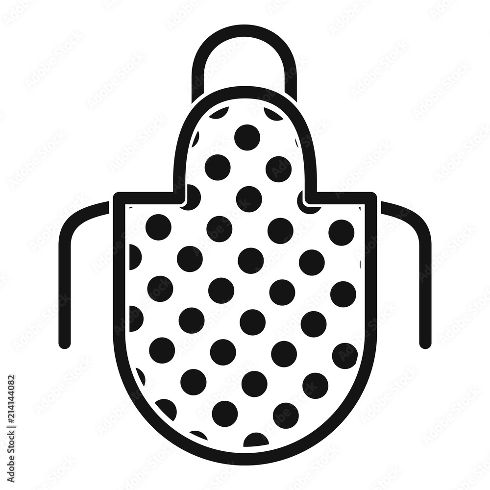 Poster apron icon. simple illustration of apron vector icon for web design isolated on white background