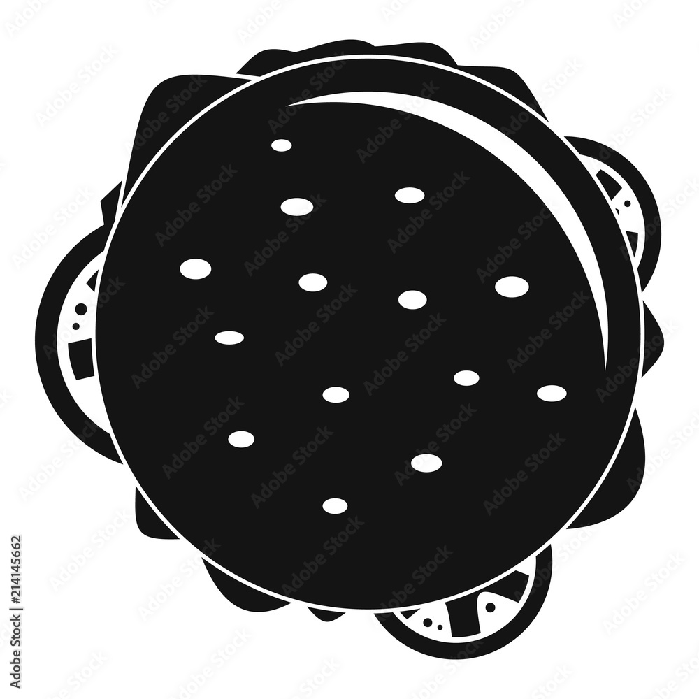 Poster top view cheeseburger icon. simple illustration of top view cheeseburger vector icon for web design 