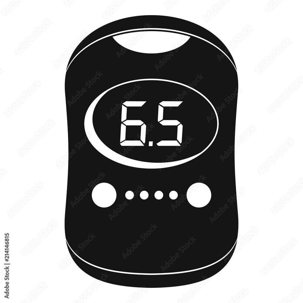 Poster modern glucose meter icon. simple illustration of modern glucose meter vector icon for web design is