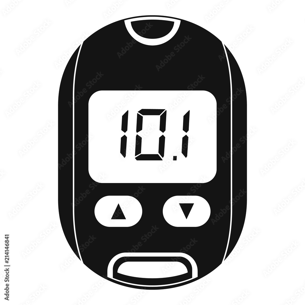 Poster home glucometer icon. simple illustration of home glucometer vector icon for web design isolated on 