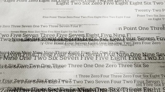 Secret code full of numbers.