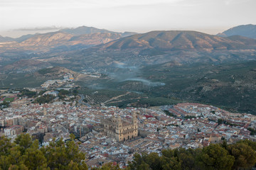 Fototapeta na wymiar Panoramic view of Jaén
