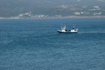 Fishing boat returning to port