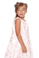 Portrait of a beautiful little girl