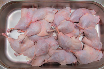 duck thighs prepared for cooking