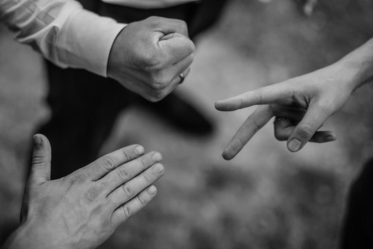 Bussines partners handshakes in modern open space on the background of coworking team on new startup project