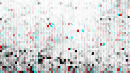 Abstract Digital Pixel Noise Glitch Error