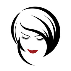 


vector illustration, depicting the face of a beautiful woman with long ringlets