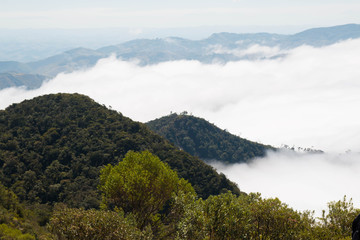 Cunha, São Paulo / Brazil - September 2017: Frontier of the states of São Paulo and Rio de Janeiro, where there are trails, mountains and laundromat.