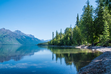 Fototapeta na wymiar St. Mary's Lake - Glacier National Park