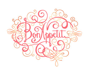 bon appetit lettering property