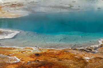 A Deep Turquoise Geothermal Pool, Yellowstone