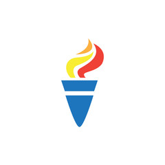 Olympic flaming torch logo