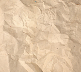 crumpled piece of paper for the label