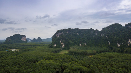 landscape of Mountain in Krabi Thailand